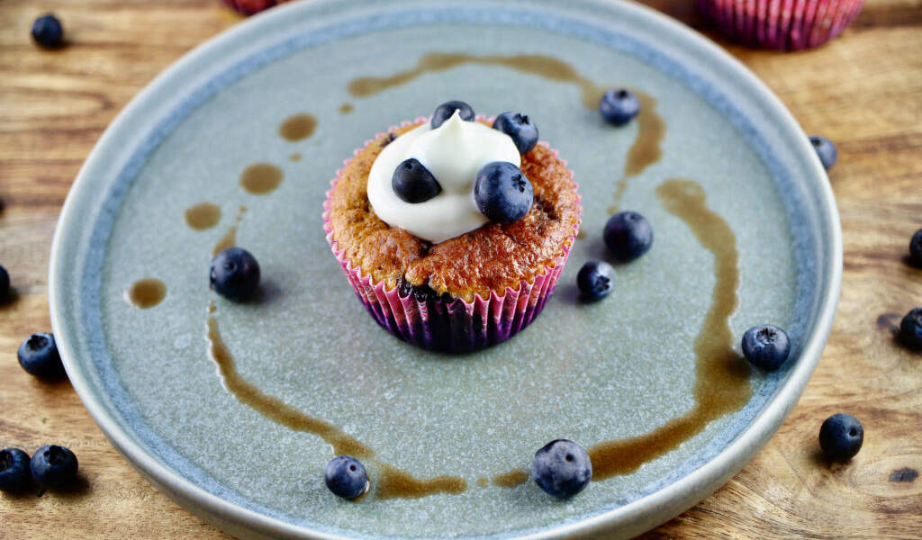 Saftige-Low-Carb-Blaubeer-Muffins-einfaches-Rezept-ohne-Zucker