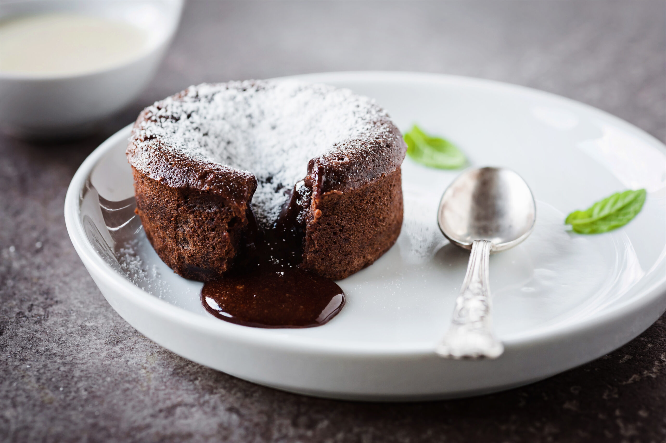 Schokoladenkuchen mit flüssigem Kern